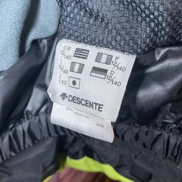 Junior Ski Jacket Size 12 Winter Coat DNA Descente North America Lime Green - Picture 3 of 11